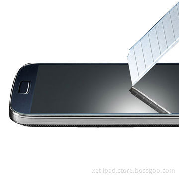 Cellphone screen protector for Samsung i9500, tempered glass